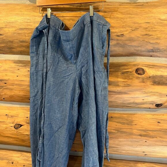 J. Crew Chambray Tie Waist Pant - Picture 2 of 4
